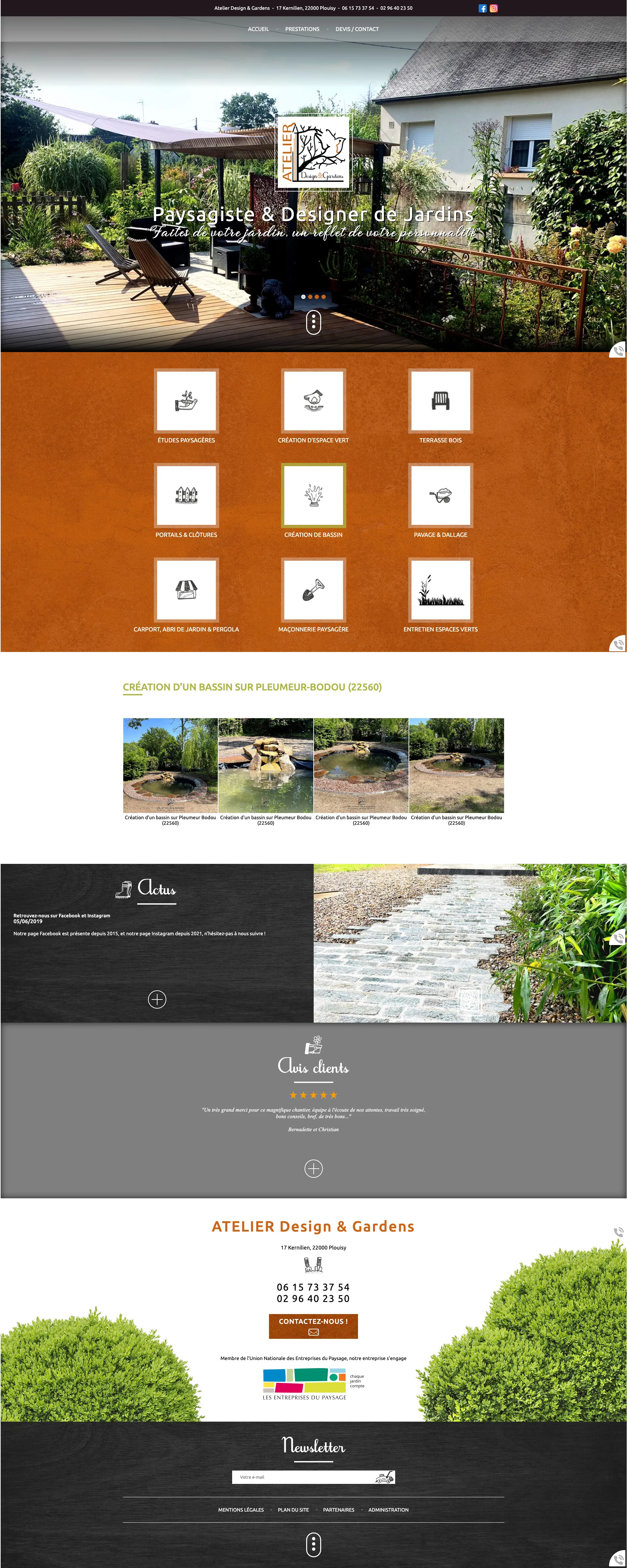 Maquette du site - Atelier Design et Gardens - Paysagiste / Création et aménagement de jardins à Plouisy